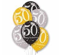Amscan 9912750 Rtl Balloon Pk6 27Cm Age 50