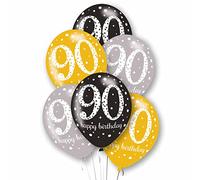 Amscan 9912772 Rtl Balloon Pk6 27Cm Age 90
