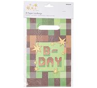 Amscan 9912918 - TNT Pixel Gamers Kids Birthday Party Paper Loot Bags - 8 Pack