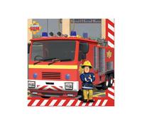Amscan 9912960 - Fireman Sam Kids Birthday Party Luncheon Napkins - 16 Pack