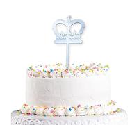 amscan 9913015 - A Day to Remember Platinum Jubilee Cake Topper - 16cm, Multicoloured