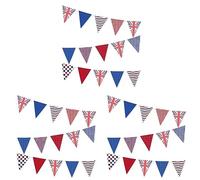Amscan 9913028 A Day to Remember Coronation Party Union Jack Flag Paper Bunting Bunting-3m, Multicoloured, 3m (Pack of 3)