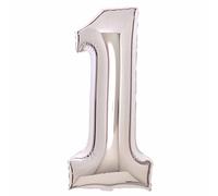 Amscan 9913064 Large Number Silver 1