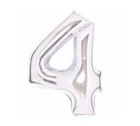 Amscan 9913067 Large Number Silver 4