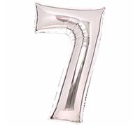 Amscan 9913070 Large Number Silver 7