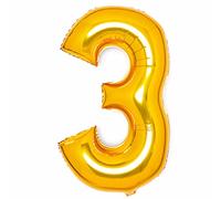 Amscan 9913076 Large Number Gold 3