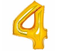 Amscan 9913077 Large Number Gold 4