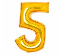 Amscan 9913078 Large Number Gold 5