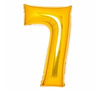 Amscan 9913080 Large Number Gold 7