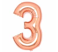 Large Number Rose Gold 3