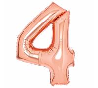 Amscan 9913087 Large Number Rose Gold 4