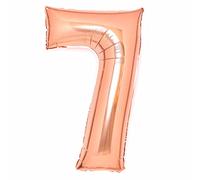 Amscan Balloon 9913090 - Large Metallic Number 7 - Rose Gold