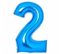 Amscan 9913095 Large Number Blue 2