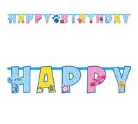 amscan 9913277 - Official Nickelodeon Blue's Clues "HAPPY BIRTHDAY" Letter Banner Party Supplies