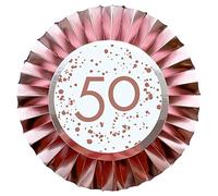 Amscan 9913911 50Th Rose Gold Badge