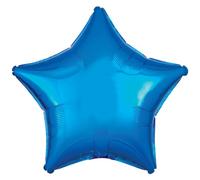 amscan 9914070 Metallic Blue Star PKG