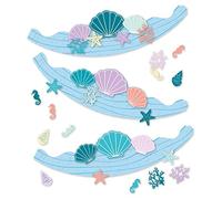 Amscan 9914404 - Mermaid Tales Kids Birthday Party DIY Crowns Kit - 6 Pack
