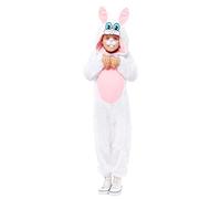 amscan 9914650 Kids Easter Bunny Plush Jumpsuit & Hood Fancy Dress Costume Age: 3-4 years