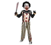 amscan 9914704 - Child Boys Slasher Clown Boy Jumpsuit Boys Halloween Fancy Dress Costume Age: 10-12 Years