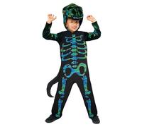 Amscan 9914834 Child Dino Skeleton Fancy Dress Halloween Costume Boys Girls Kids Dinosaur (4-6 Years)