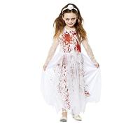 Amscan 9914841 Childs Zombie Bloody Bride Fancy Dress Halloween Costume Girls Kids Prom Queen (10-12 Years)