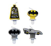 Amscan 9915096 - Batman Kids Birthday Party Cake Candles - 4 Pack Assorted Designs