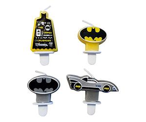 Amscan 9915096 - Batman Kids Birthday Party Cake Candles - 4 Pack Assorted Designs
