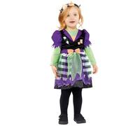 Amscan 9915135 Child Toddler Baby Lil Miss Frankie Fancy Dress Frankenstein Costume Halloween (3-4 Years)