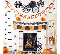 Amscan 9915219 - Happy Halloween Pumpkin Party Letter Garland Banner - 2.4m