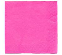 Amscan 9915402-202 - Bright Pink Eco-Friendly Compostable Luncheon Napkins - 20 Pack