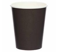 Amscan 9915403-216-66 - Charcoal Black Eco-Friendly Recyclable Paper Party Cups - 8 Pack