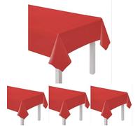 amscan 9915404-203 - Fiesta Red Eco-Friendly Recyclable Paper Party Table Cover - 2.74m (Pack of 4)