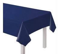 Amscan 9915405-209 - Navy Blue Eco-Friendly Re-usable Plastic Table Cover - 2.74m, Navyblue