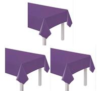 amscan 9915405-213 Plastic Tablecover Grape (Pack of 3)
