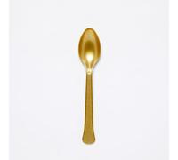 Amscan 9915405-214 - Gold Eco-Friendly Re-usable Dishwasher Safe Plastic Party Spoons - 24 Pack