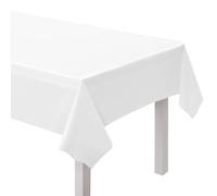 Amscan 9915405-217 - White Eco-Friendly Re-usable Plastic Table Cover - 2.74m