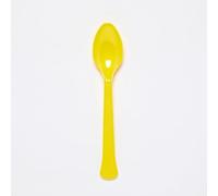 Amscan 9915409-205 - Buttercup Yellow Eco-Friendly Re-usable Plastic Party Spoons - 24 Pack