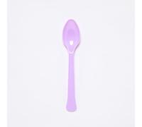Amscan 9915409-212 - Pastel Lilac Eco-Friendly Re-usable Dishwasher Safe Plastic Party Spoons - 24 Pack