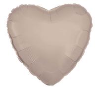 amscan 9915473 Silk Lustre latte heart foil