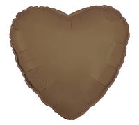 amscan 9915476 Silk Lustre truffle heart foil