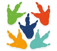 Amscan 9915519 - Dino-Mite Dinosaur Kids Birthday Party Floor Footprint Stickers - 2 Pack, Green