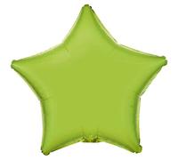 amscan 9915538-92 Lime Green star foil