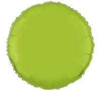 amscan 9915539 Lime Green round foil