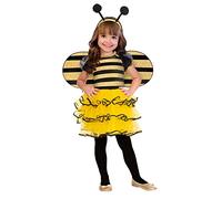 amscan 9915553 - Kids Bumble Bee with Wings & Antennae Boppers Girls Fancy Dress Costume Age: 6-8 Years