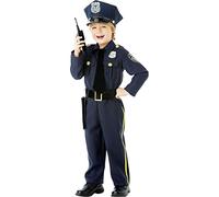 Amscan 9915558 Classic Blue Police Officer Costume with Hat (3-4 Years)