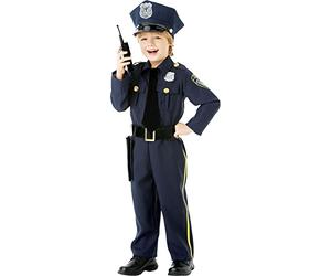 Amscan 9915558 Classic Blue Police Officer Costume with Hat (3-4 Years)