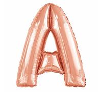 Amscan 9915563 Large Letter A Rose Gold