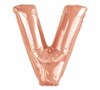 Amscan 9915584 Large Letter V Rose Gold