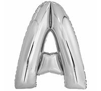 Amscan 9915595 - Silver Large Letter 'A' Foil Balloon - 34"