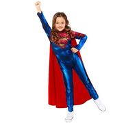 amscan 9915772 - Kids Official Warner Bros. Supergirl Girls Fancy Dress Costume Age: 10-12 Yrs